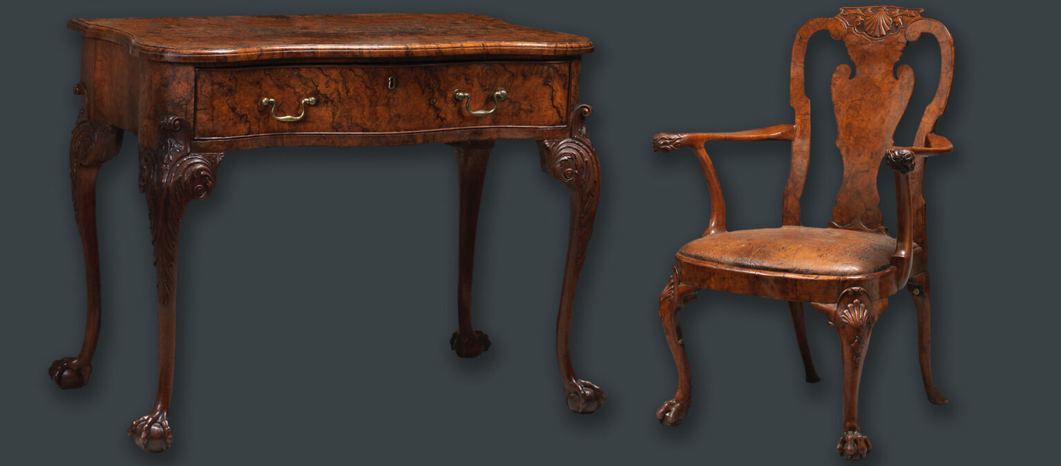 Veneer variations identifying antique furniture wood types