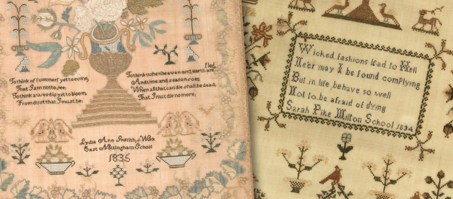 Embroidery samplers history, care and restoration