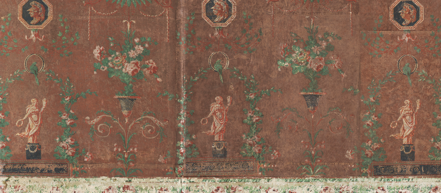 Aesthetic Movement - Mounted Antique Wallpaper Panel