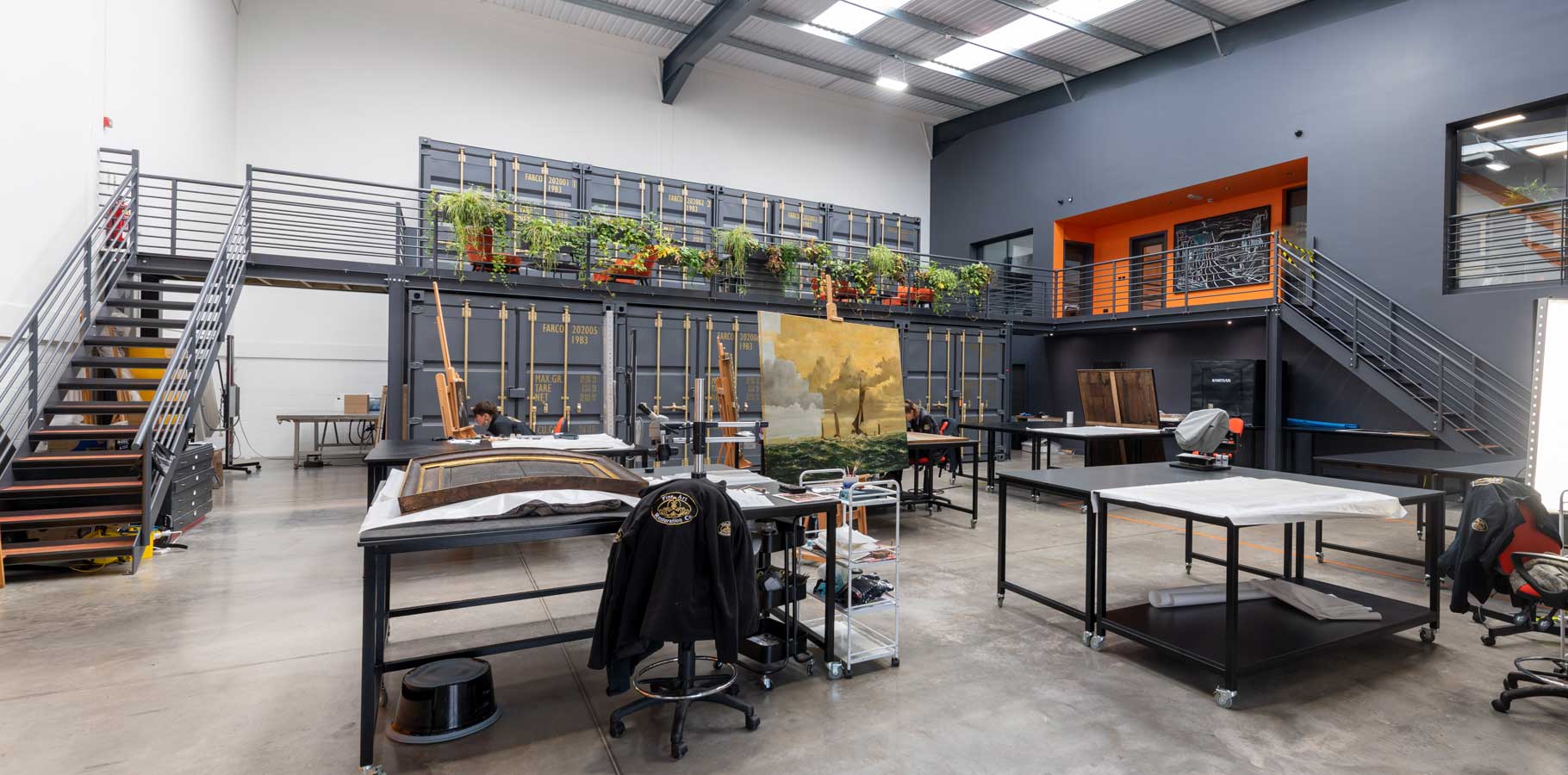 across fine art restoration company carlisle studio