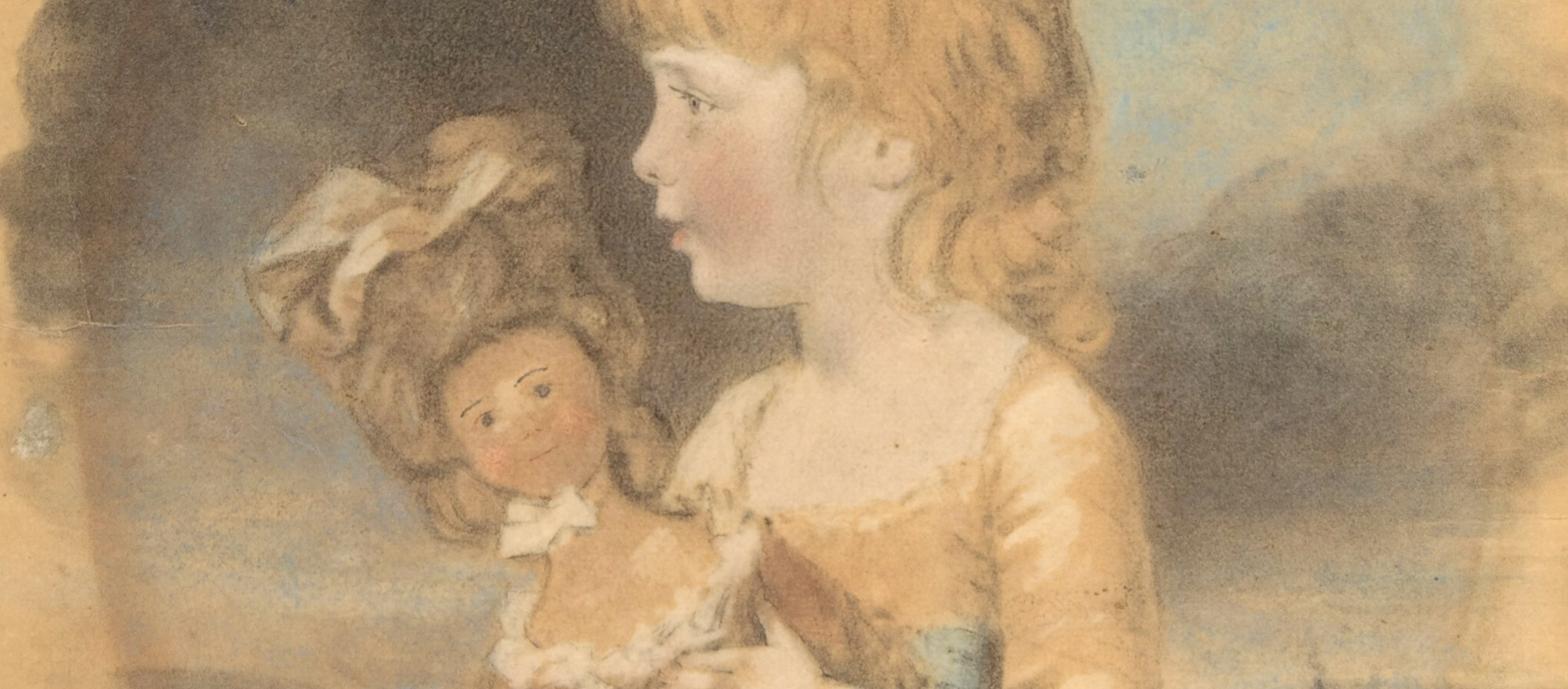 18th century girl doll