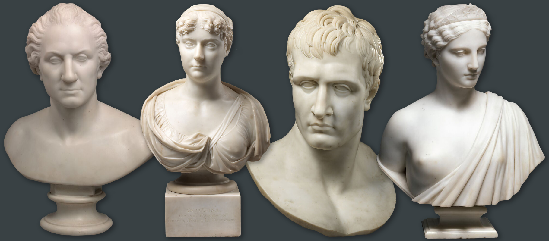 19th century marble busts