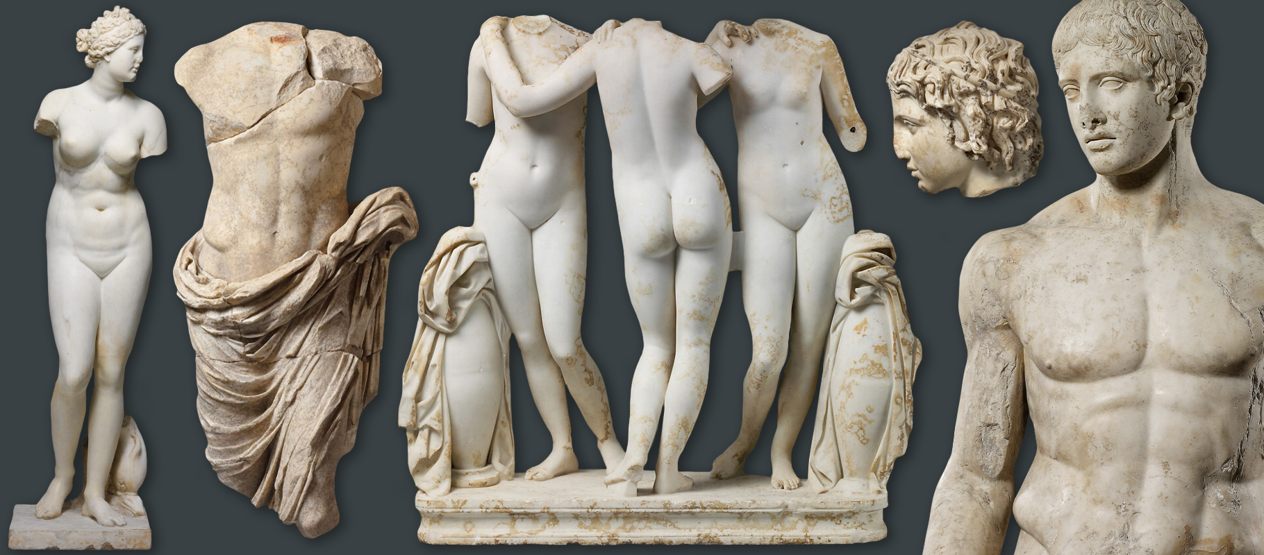 Ancient Roman marble bodies