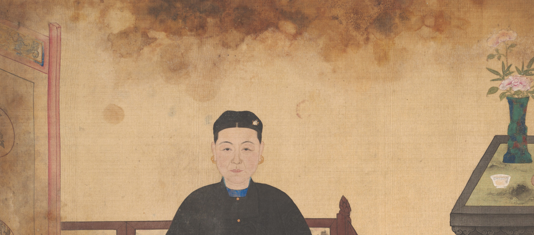 Stained chinese portrait