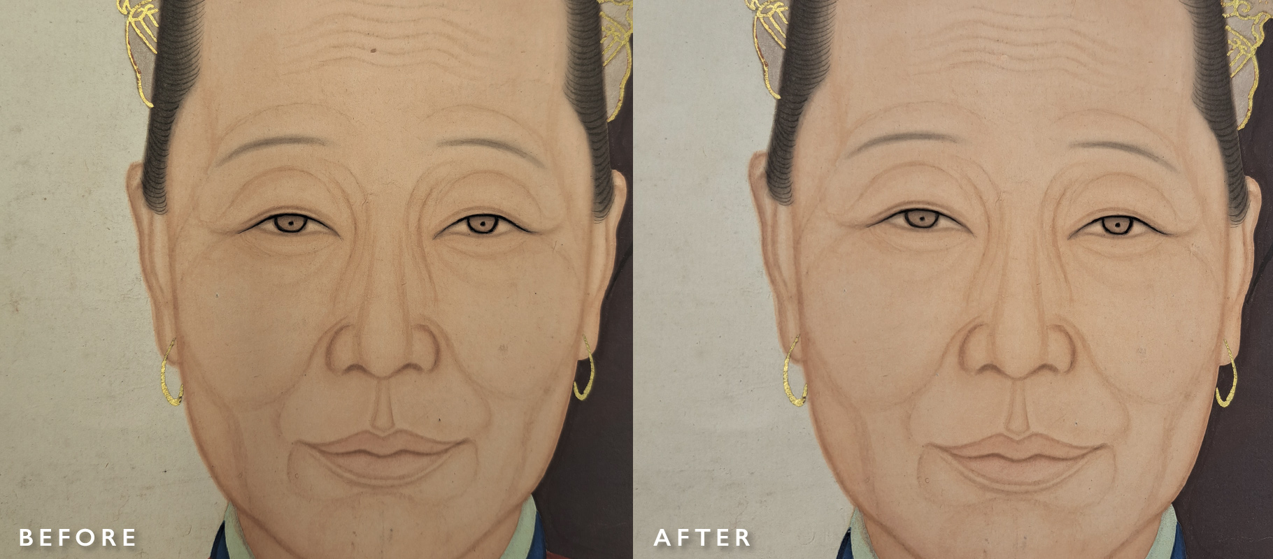 Chinese portrait restoration face