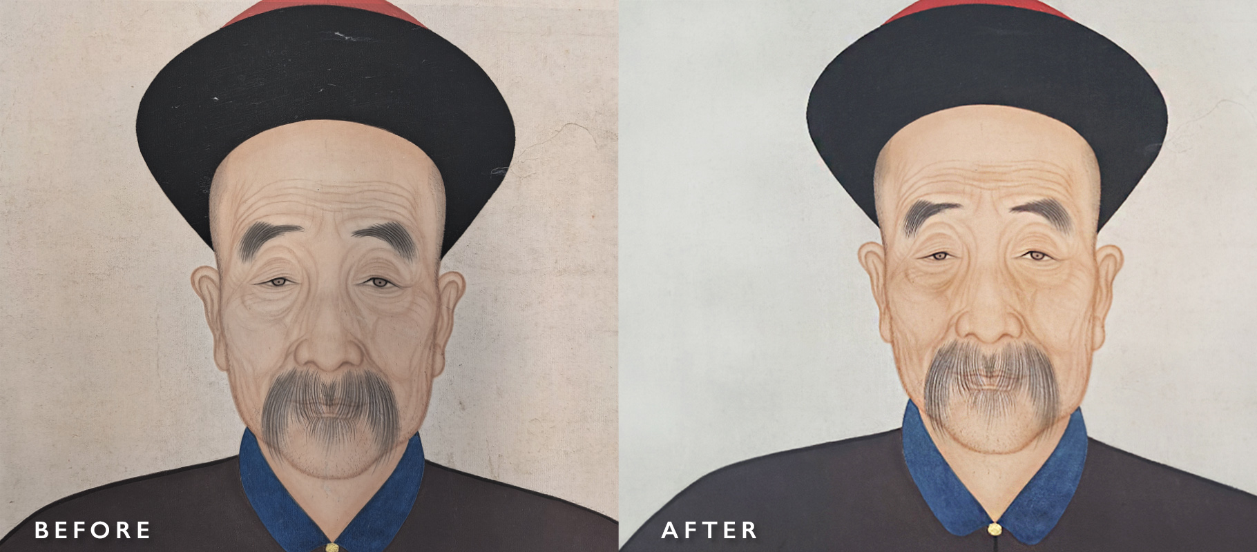 Chinese portrait man restoration