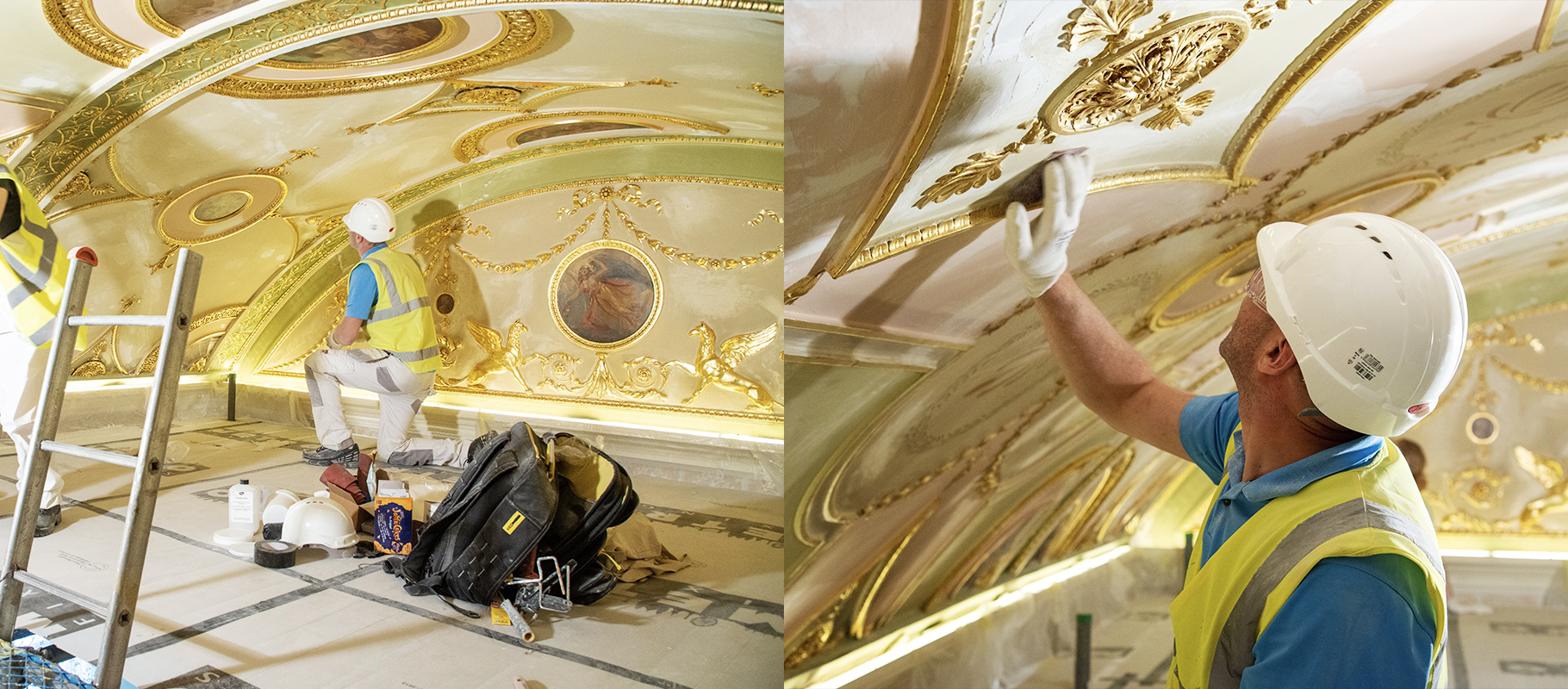 Robert Adam interiors - ceiling restoration