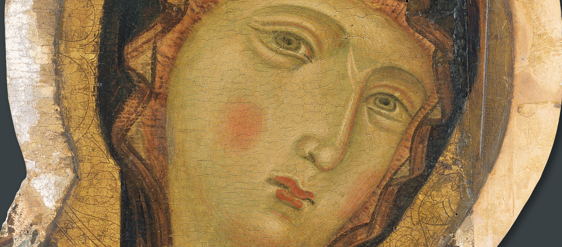 tempera 13th century madonna