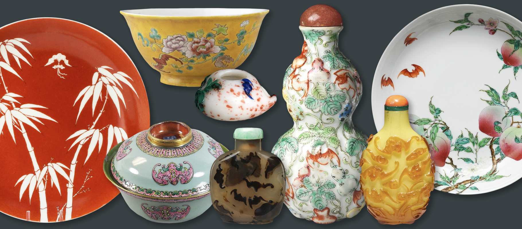 Chinese bat ceramics