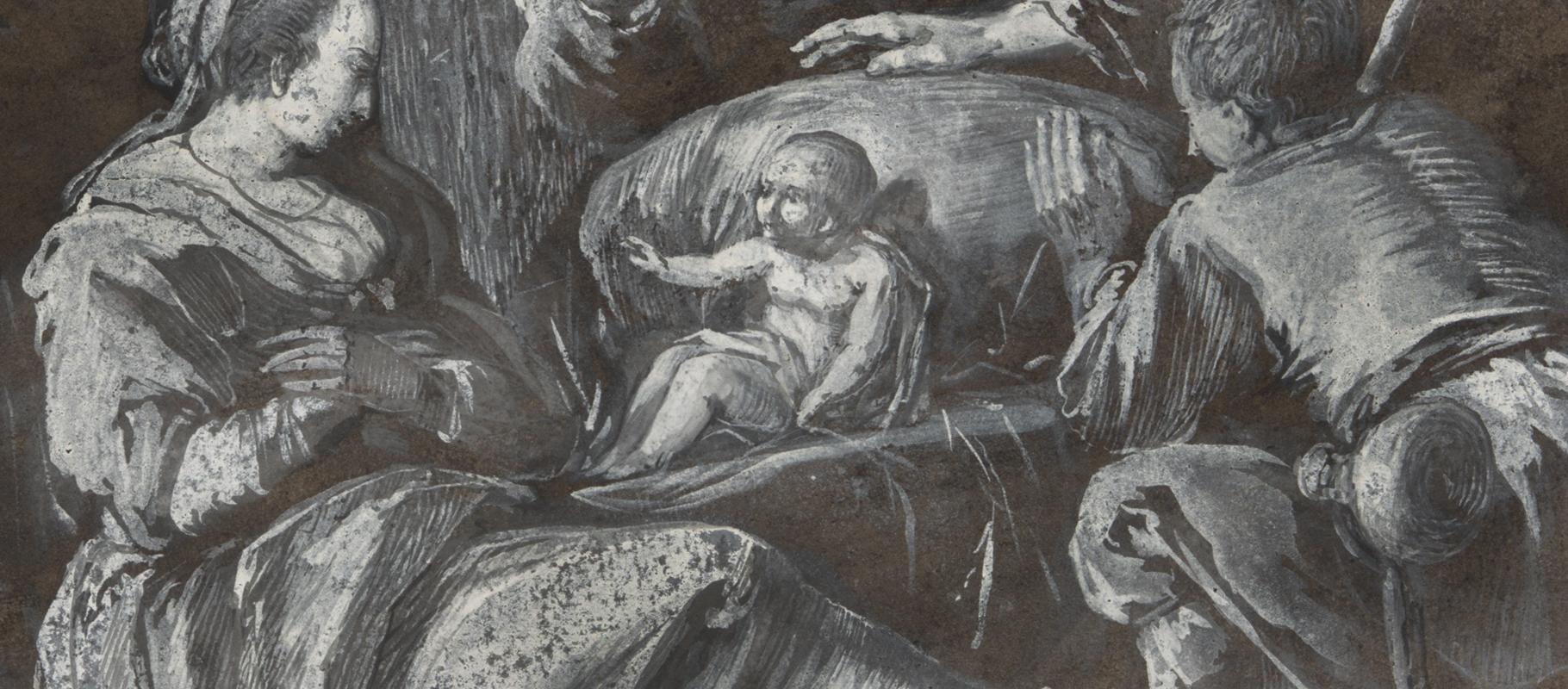 Gouache loss flaking