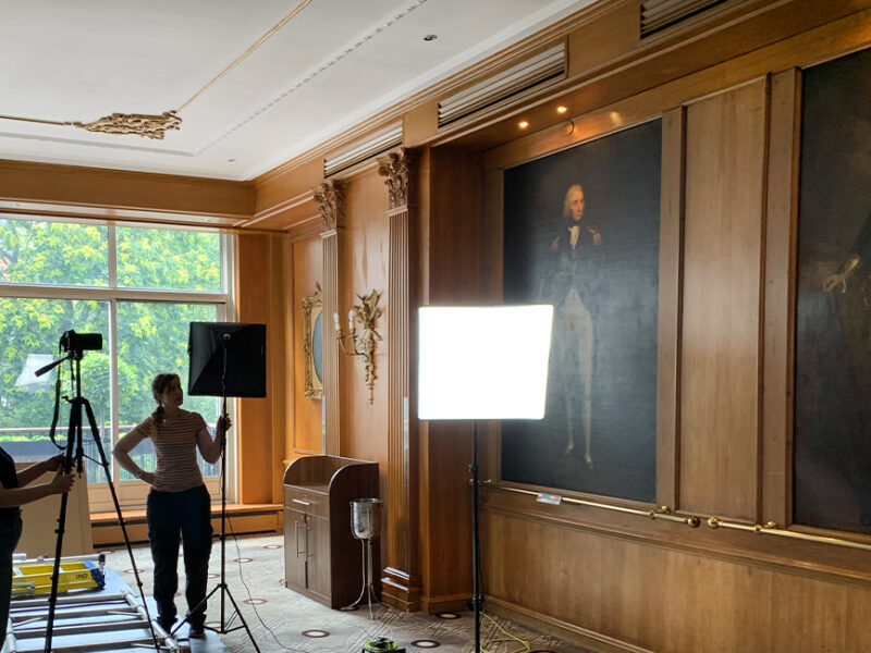 Conservators film set