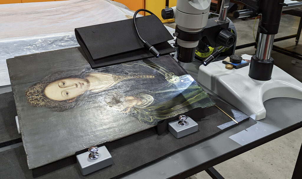 Panel painting analysis