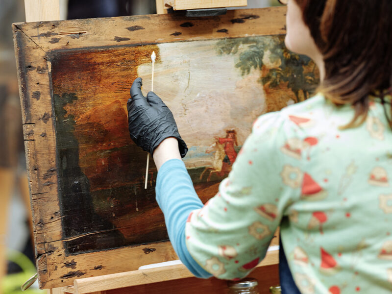 Conservator with swab