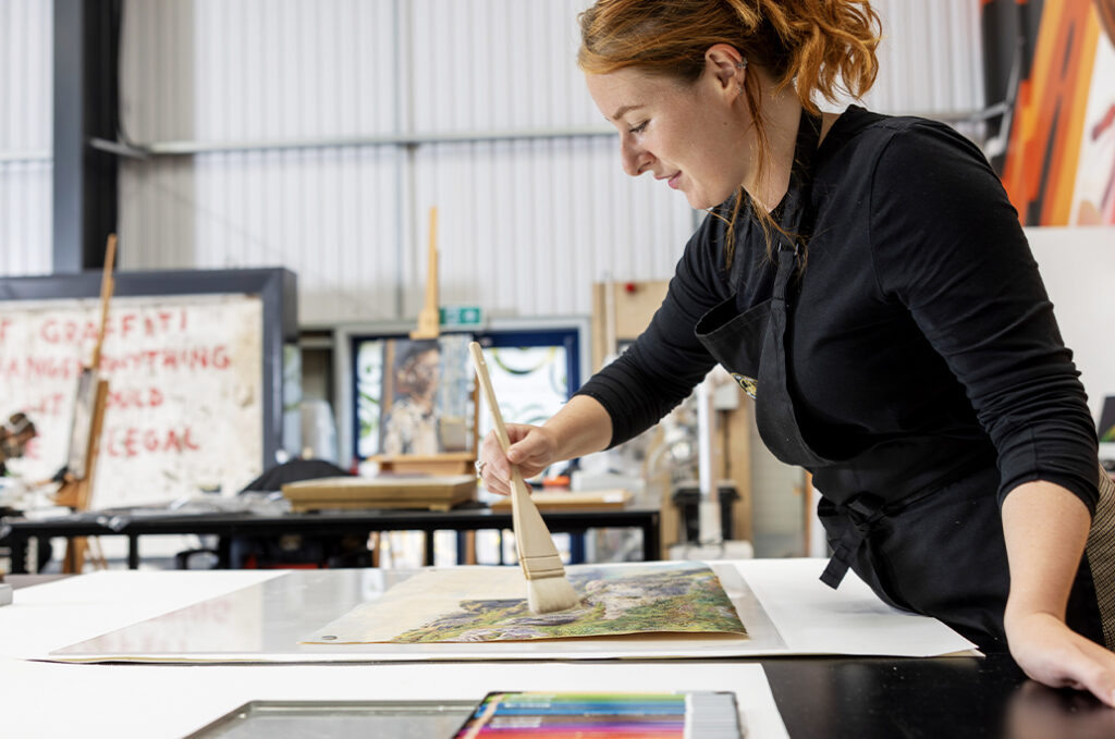 Watercolour surface clean