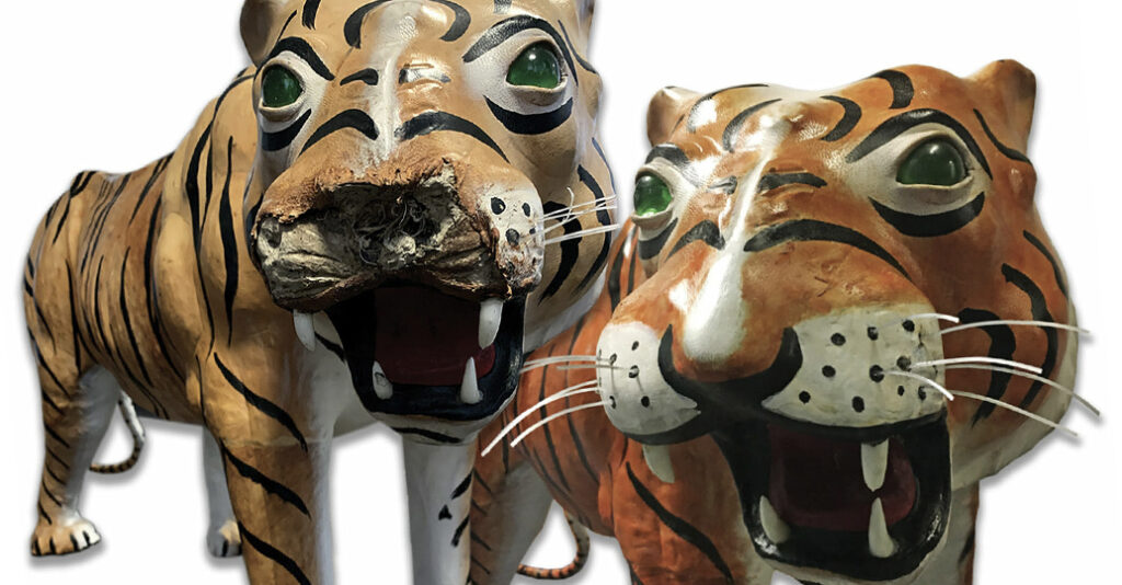 Papier Mache Tiger