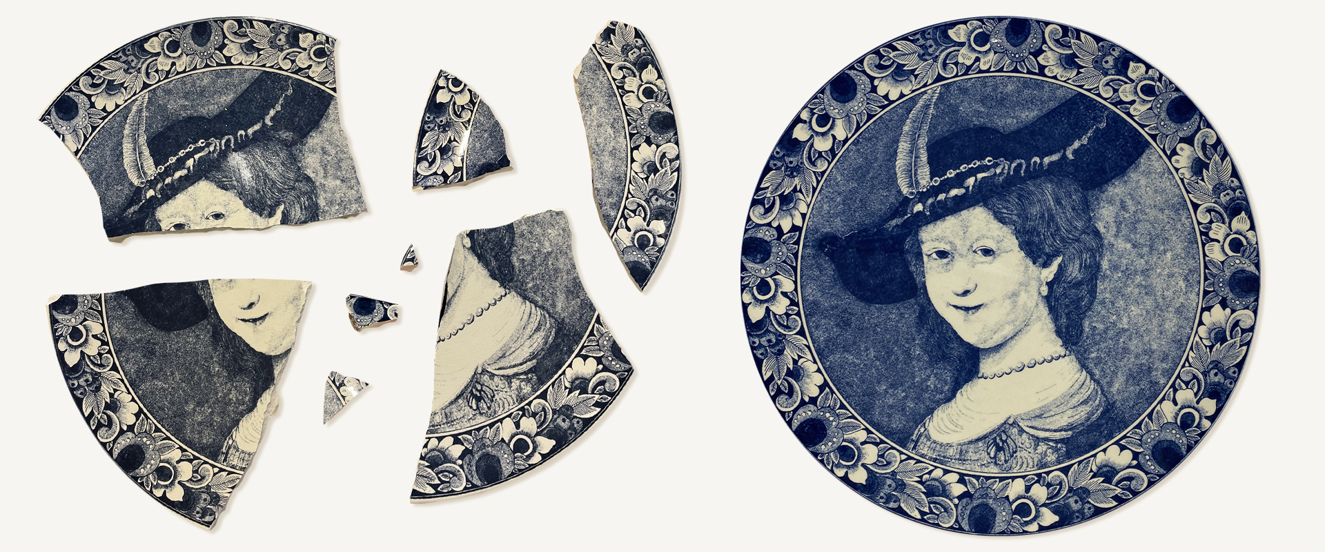 Delft plate restoration
