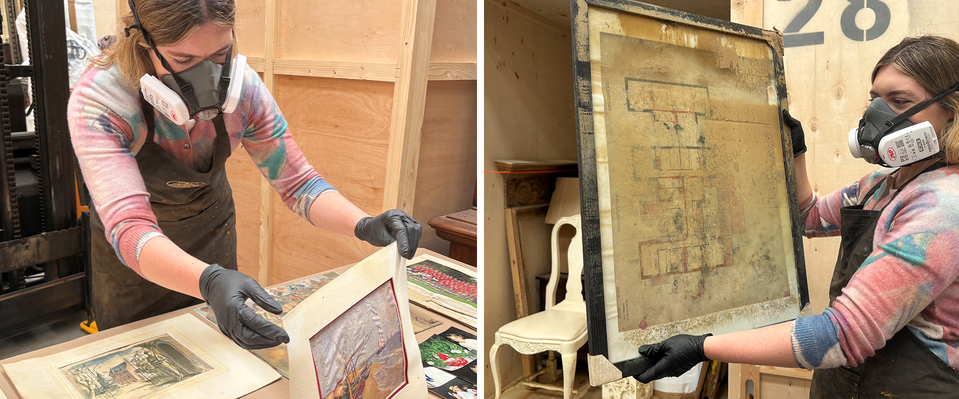 Jade assessing mould damage