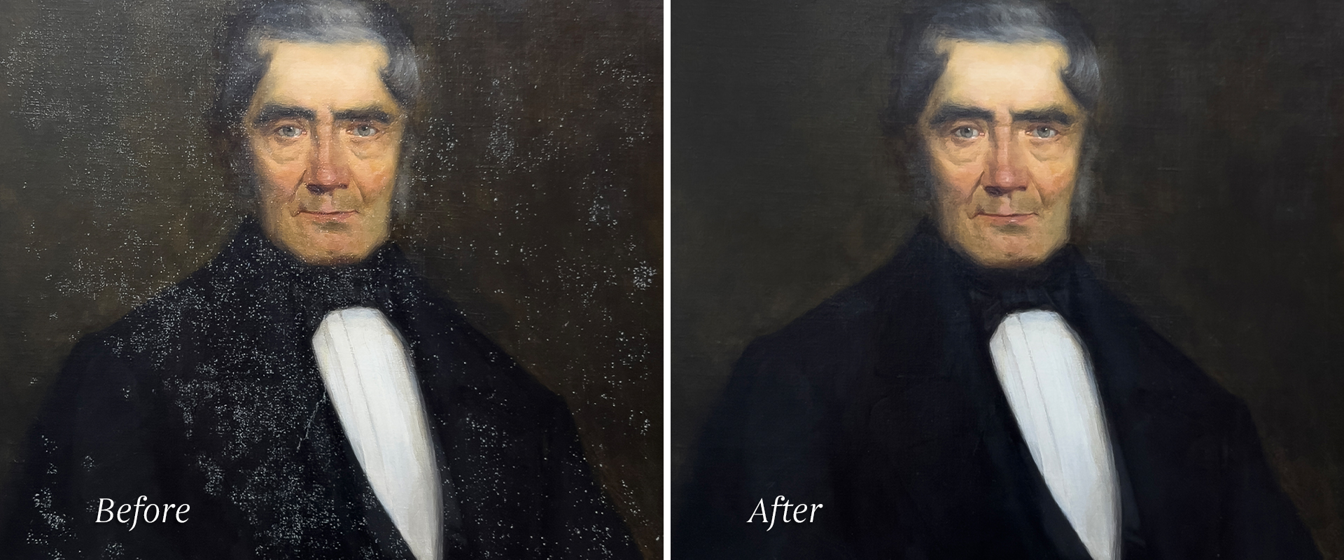 Mould growth victorian portrait