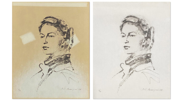 Acid Damaged Portrait of the Queen