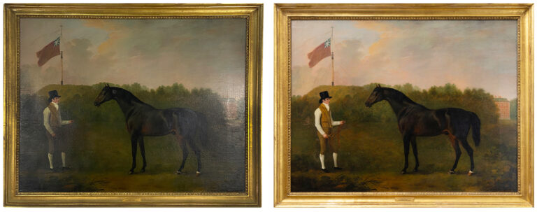 Equestrian painting