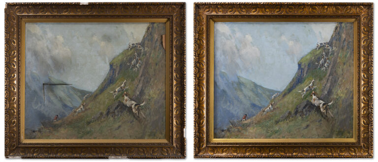 Torn hunting landscape