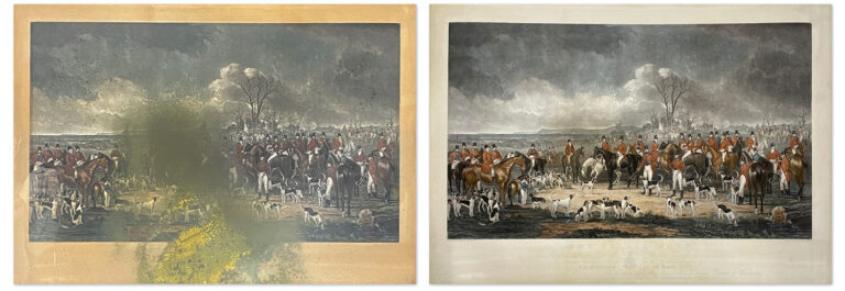 Mould Damaged Lithograph