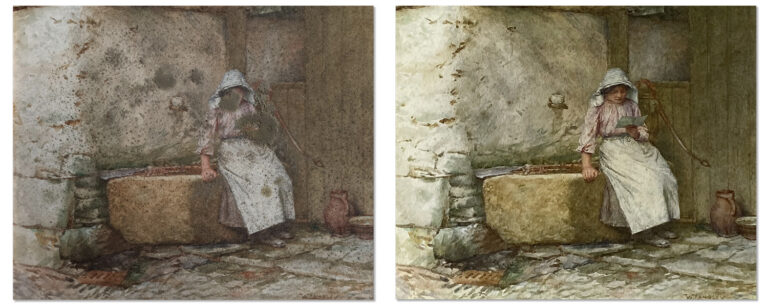 Mould Damaged Watercolour