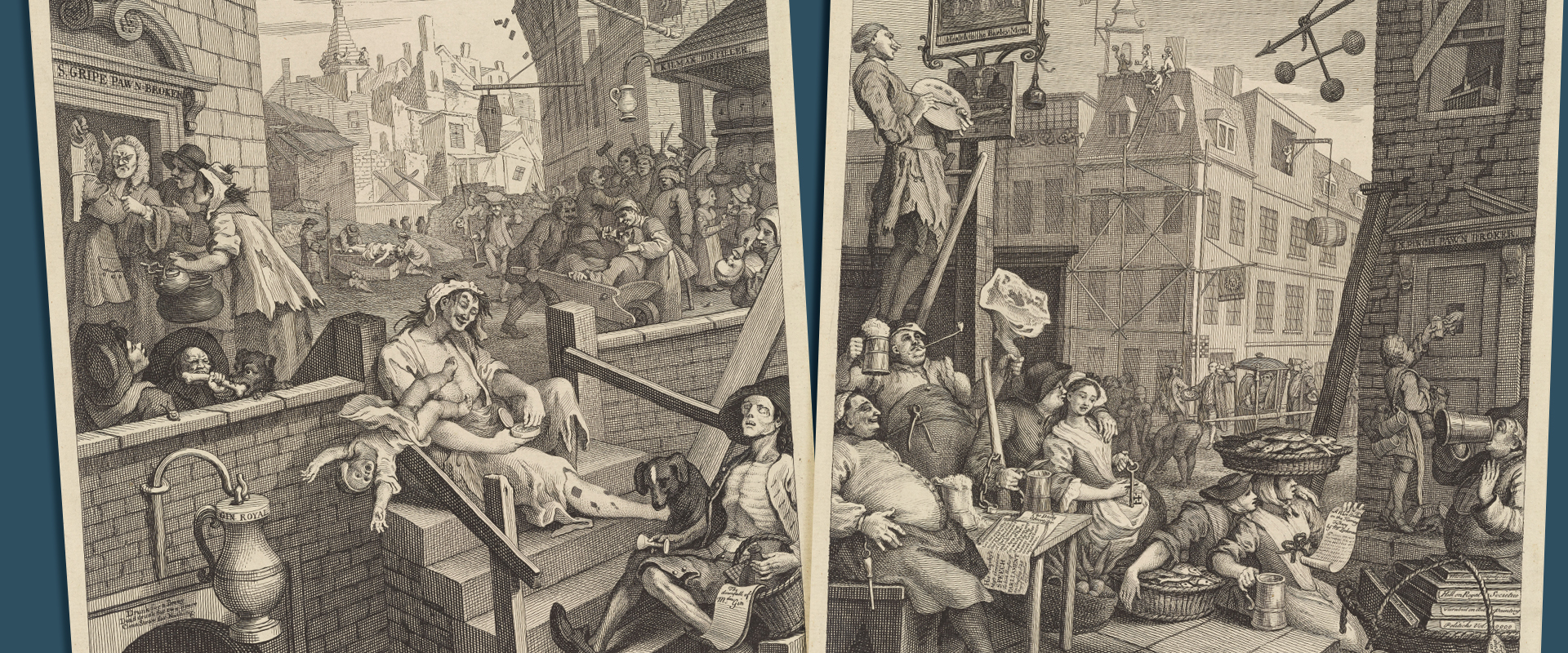 Hogarth Gin Lane Beer Street