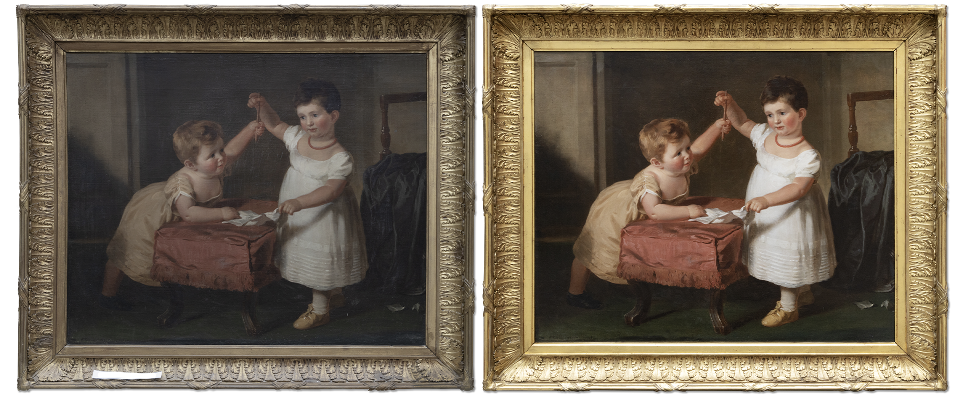 Regency Children Portrait Restoration
