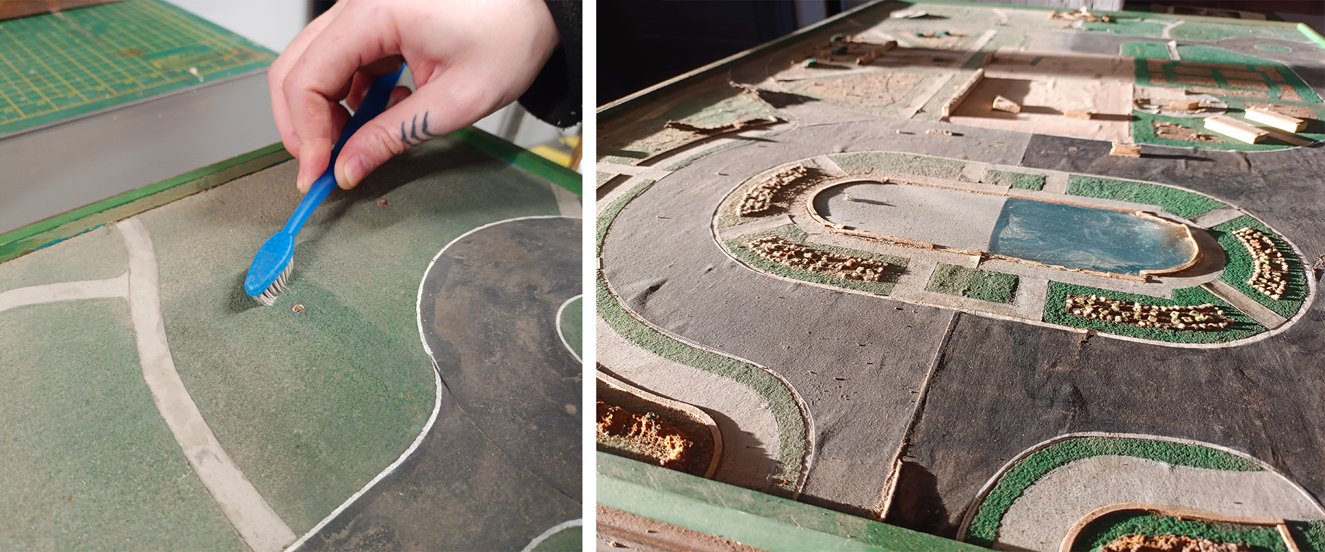 Cleaning diorama 