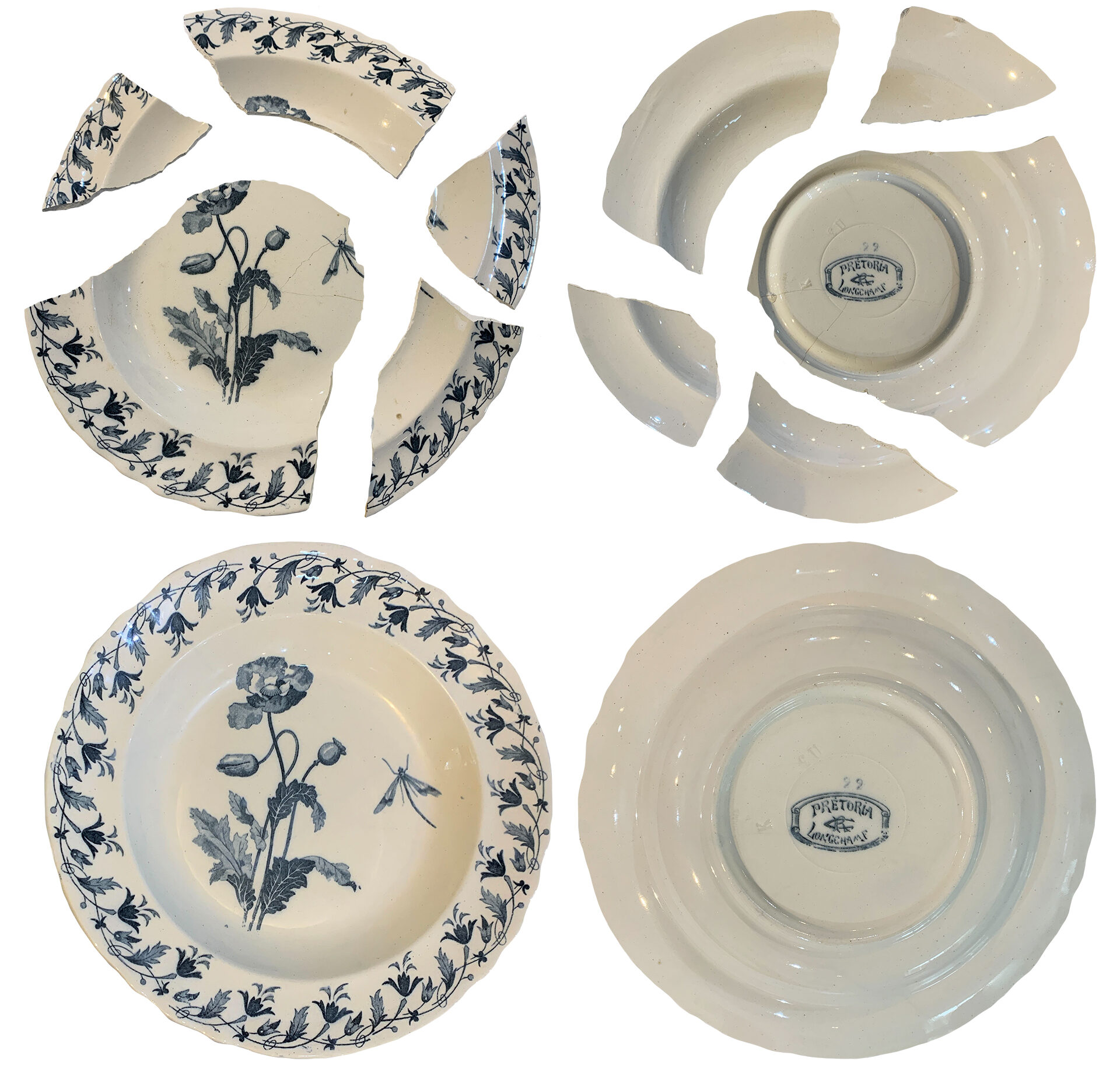Ironstone Ceramic Plate Restoration
