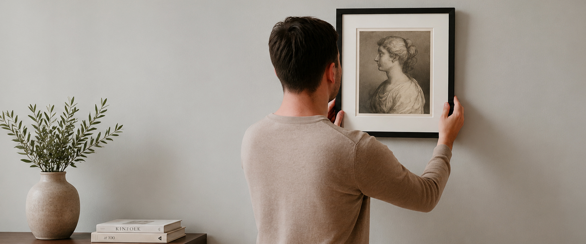 Hanging an Antique Print