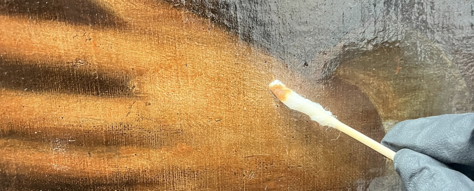 17th Century Oil Painting Varnish Removal 
