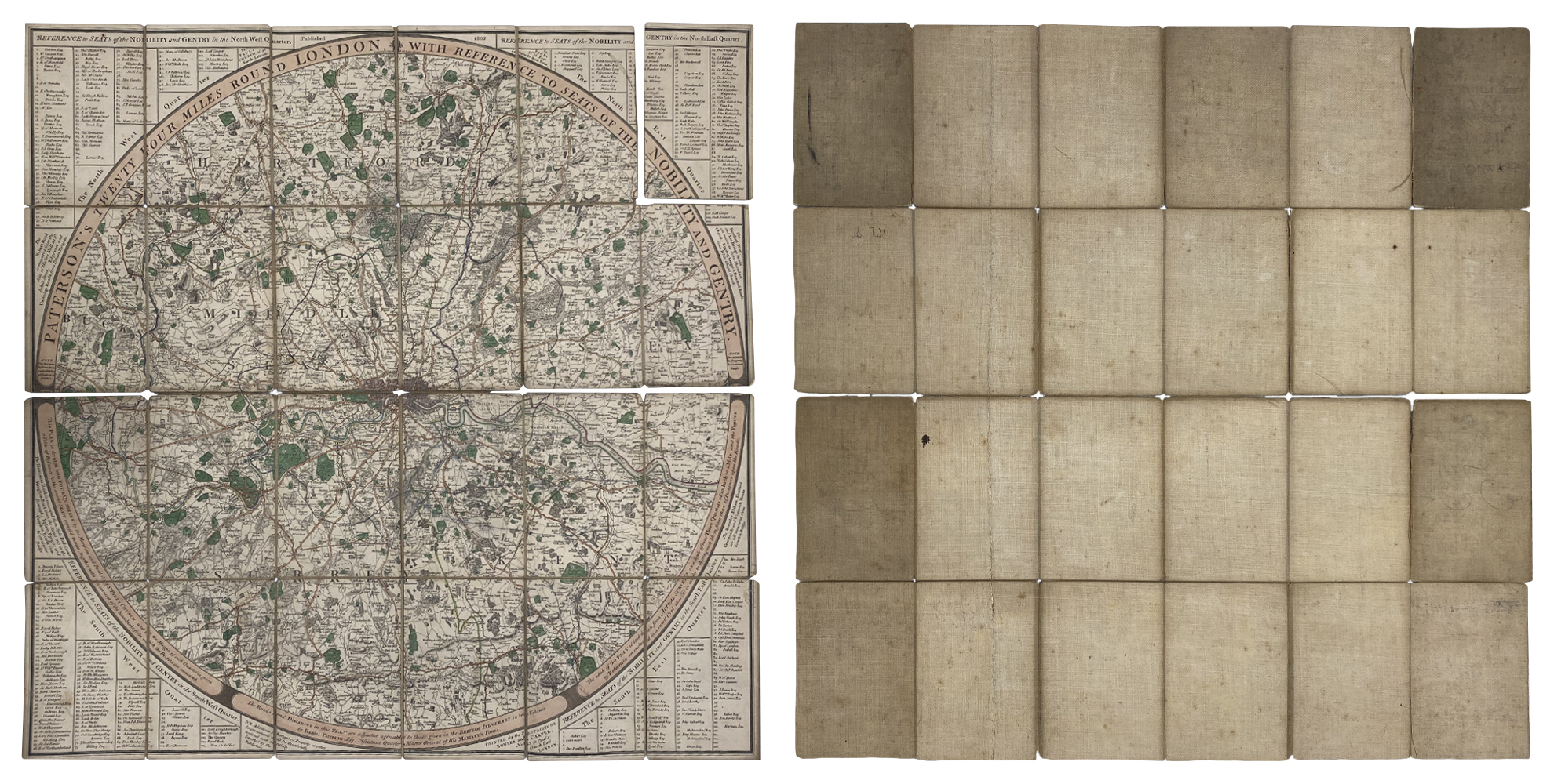 Antique Map Restoration Before Treatment 