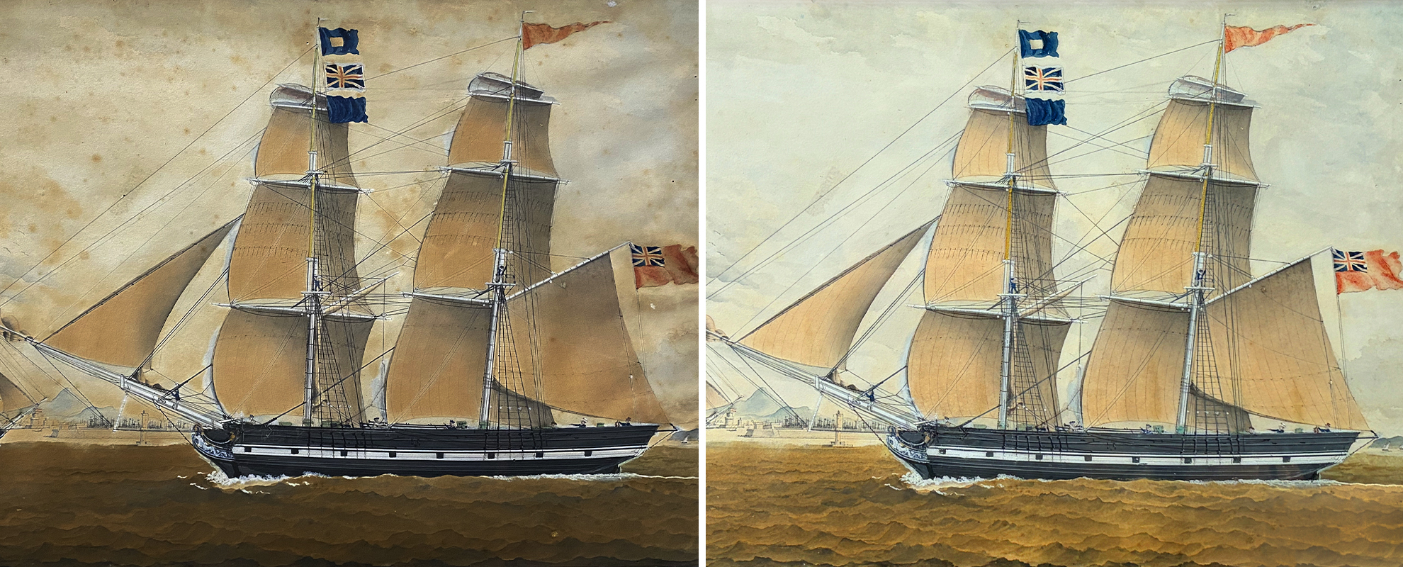 Nautical Watercolour Stain Removal