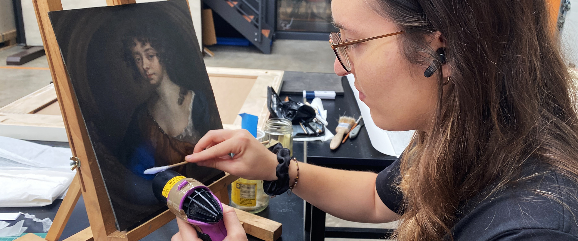 Baroque Portrait Cleaning