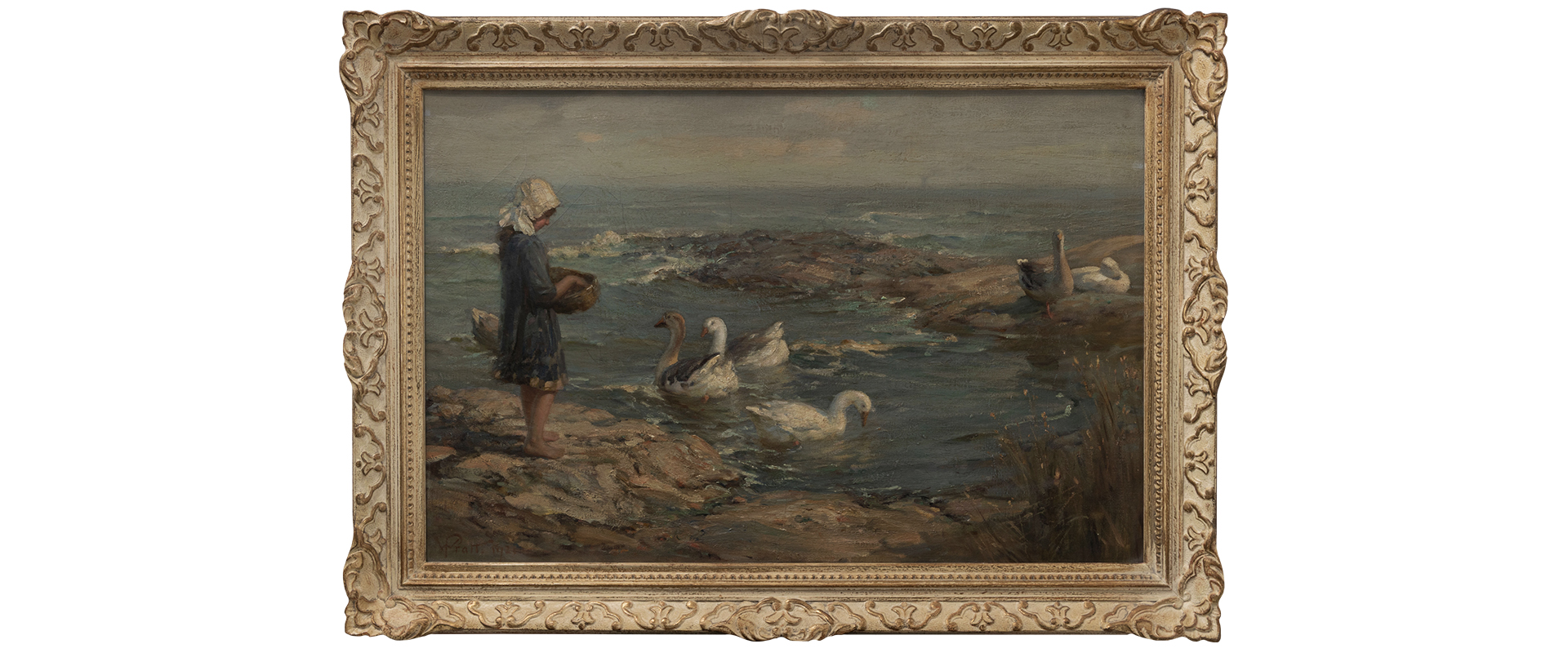 William Pratt Painting Before Treatment
