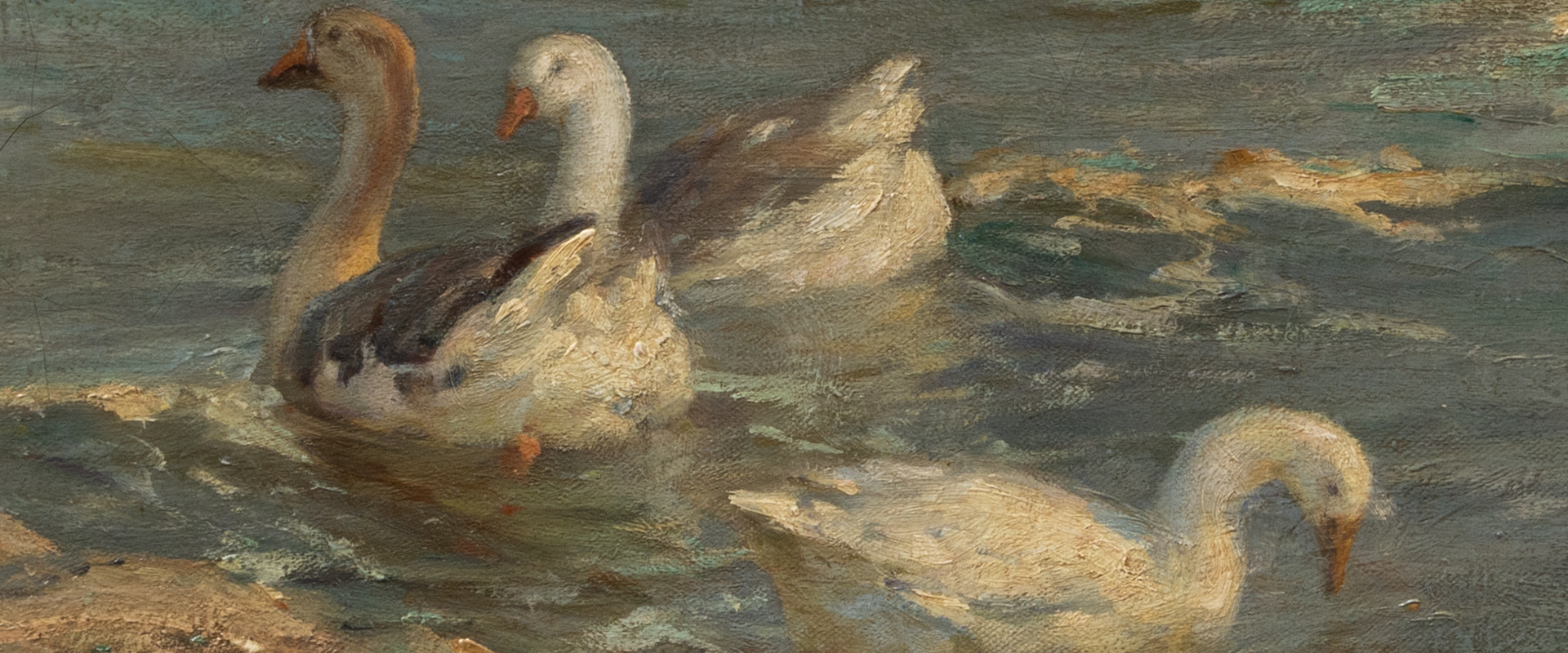 Geese Painting Detail