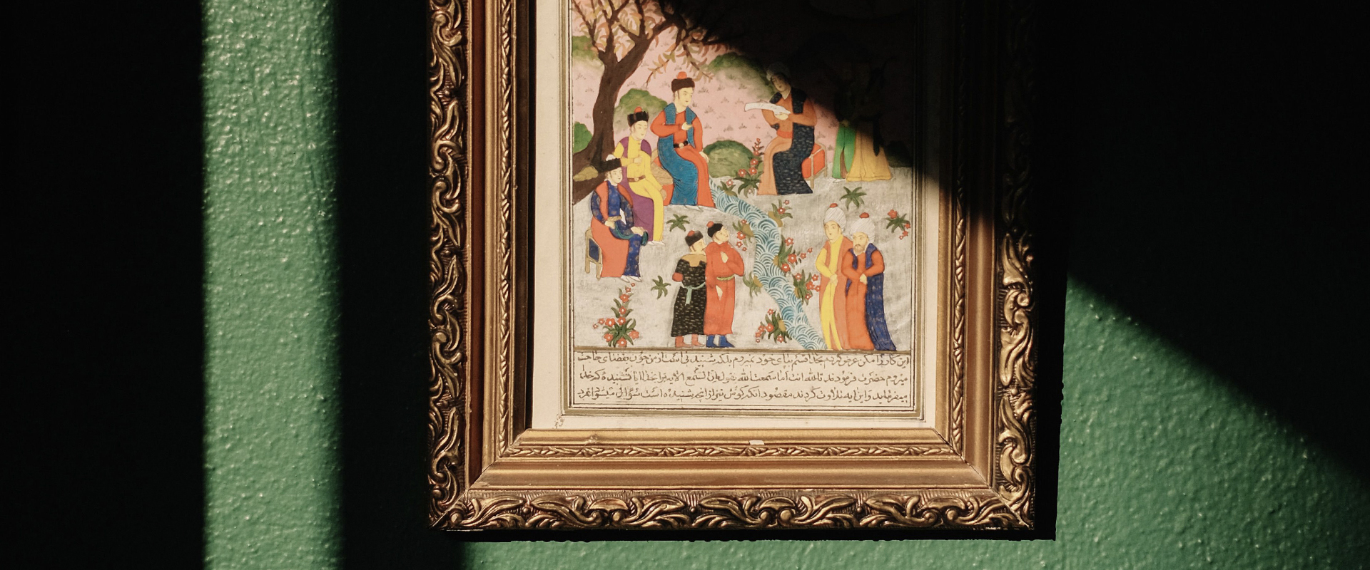 Sunlight exposure on a fragile paper artwork