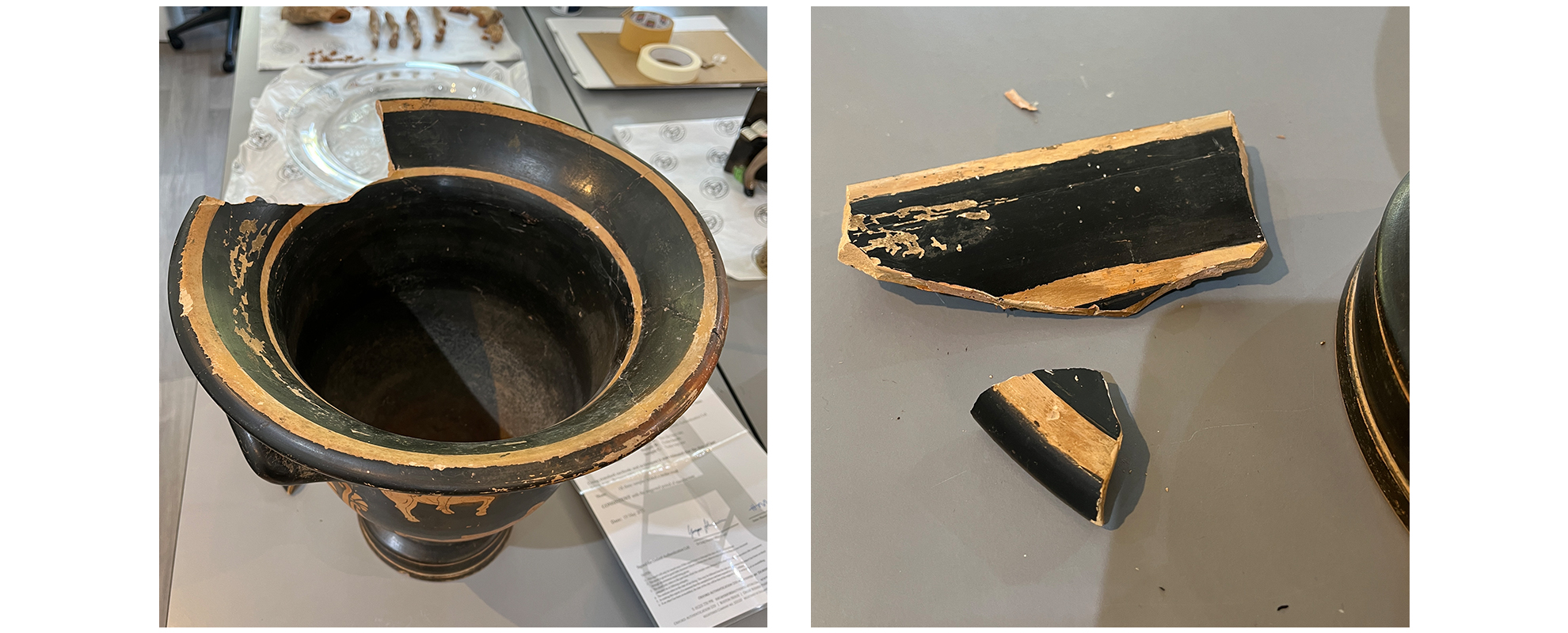 Greek Vase Broken