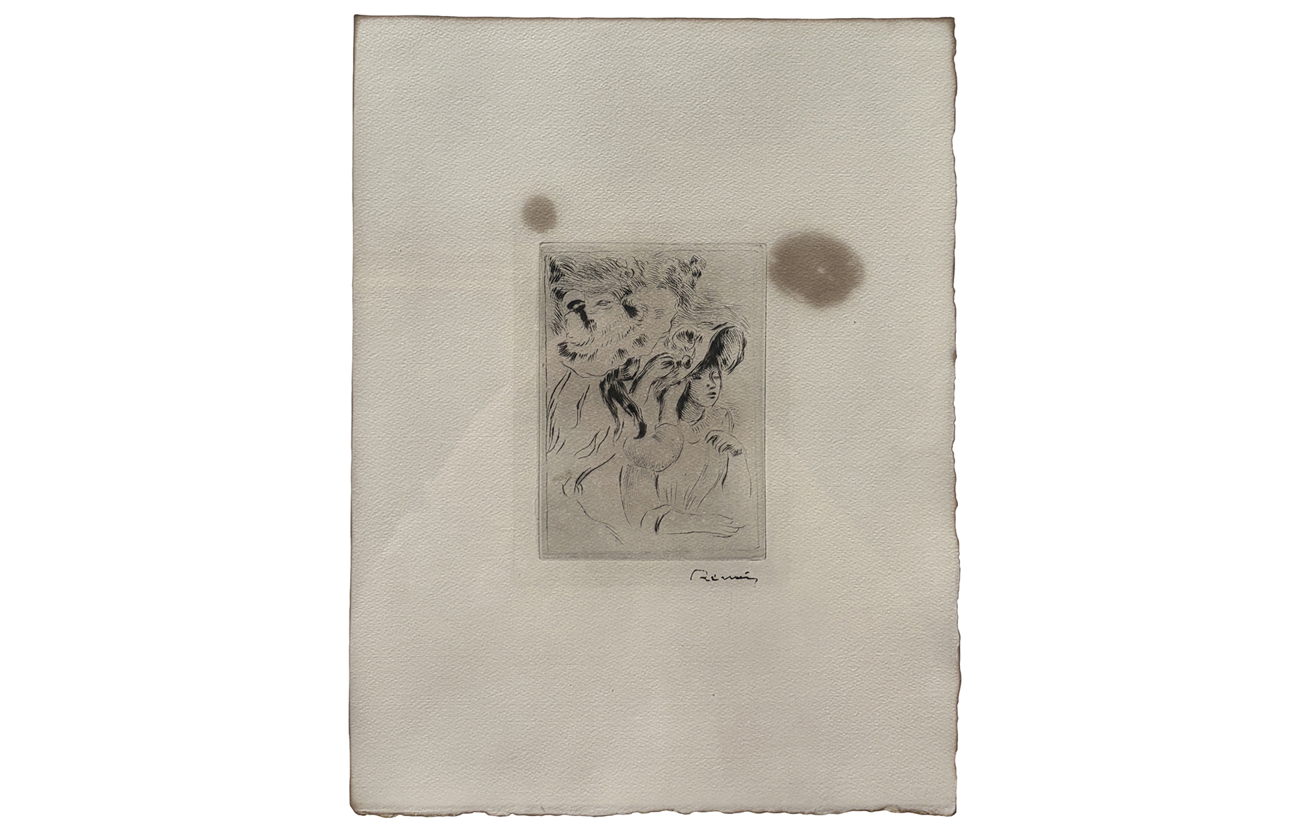 Renoir Etching Before Restoration